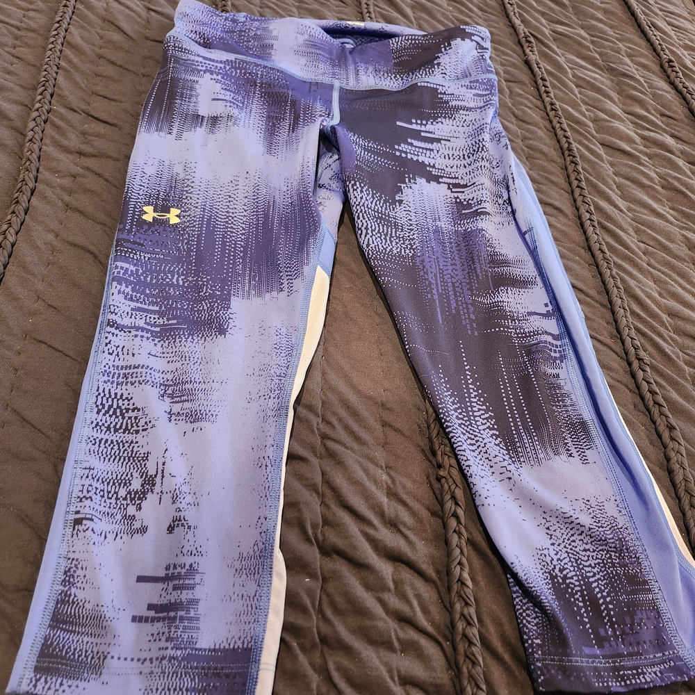Under Armour Abstract Purple and Blue Leggings